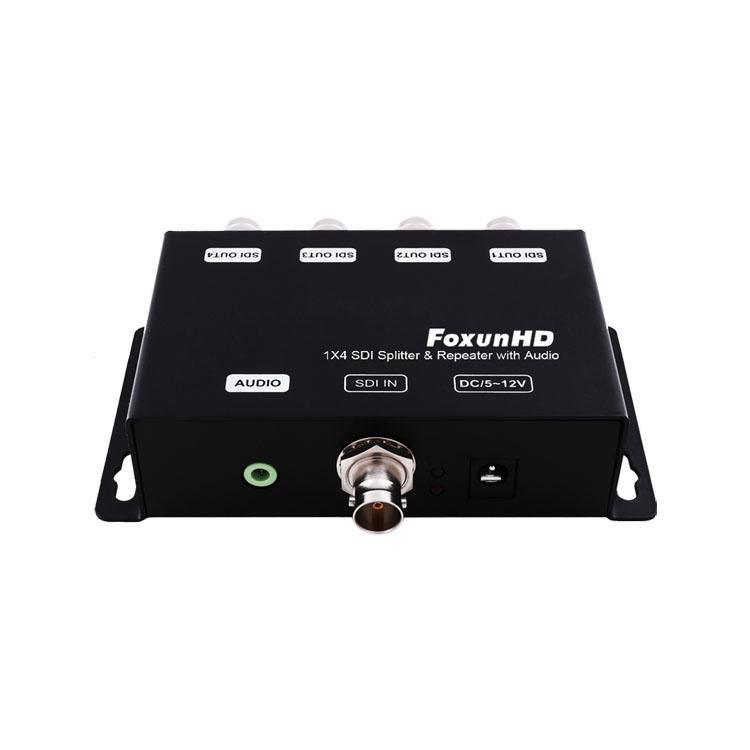 FoxunHD 1进4出3G SDI 分配中继器 SDI-104